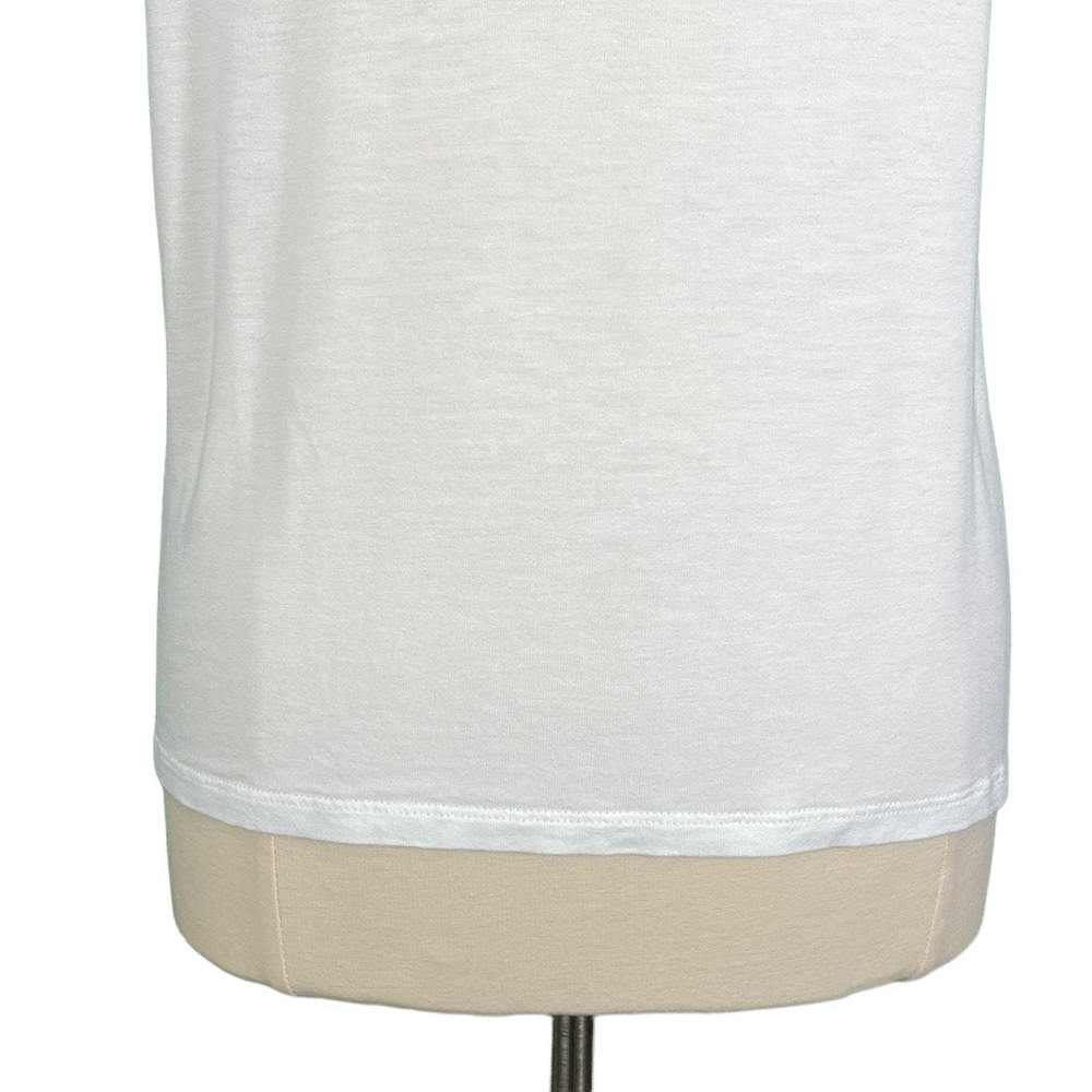 Liz Claiborne Petite White Mesh Front Sleeveless Top - Picture 10 of 16